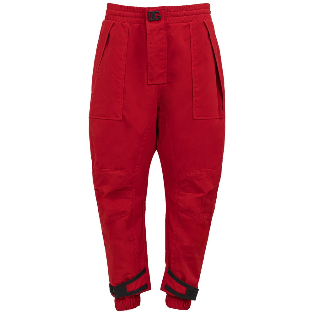 Red Polyamide Pant