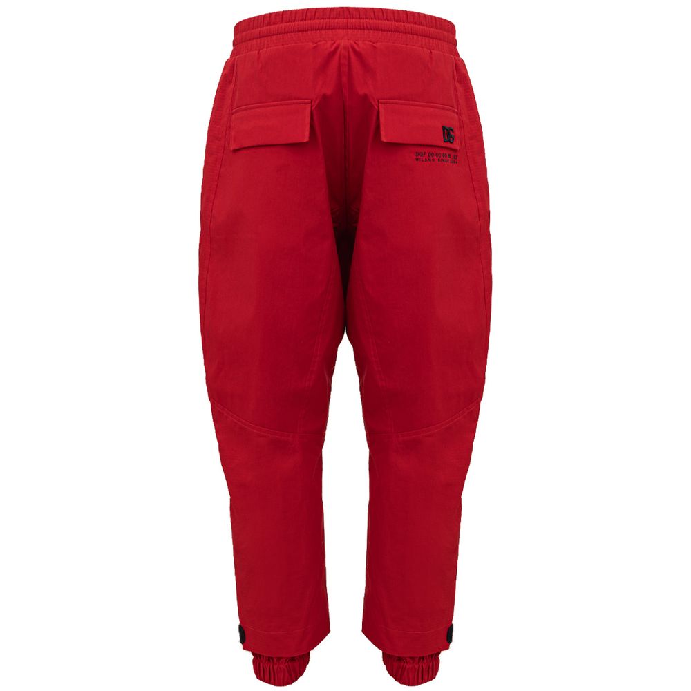 Red Polyamide Pant