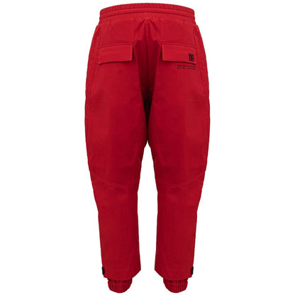 Red Polyamide Pant