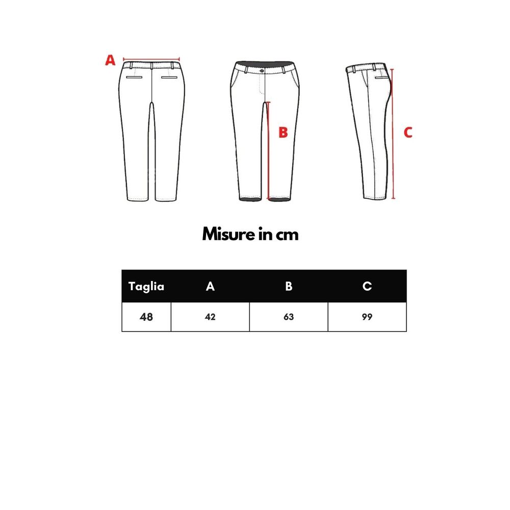 Red Polyamide Pant