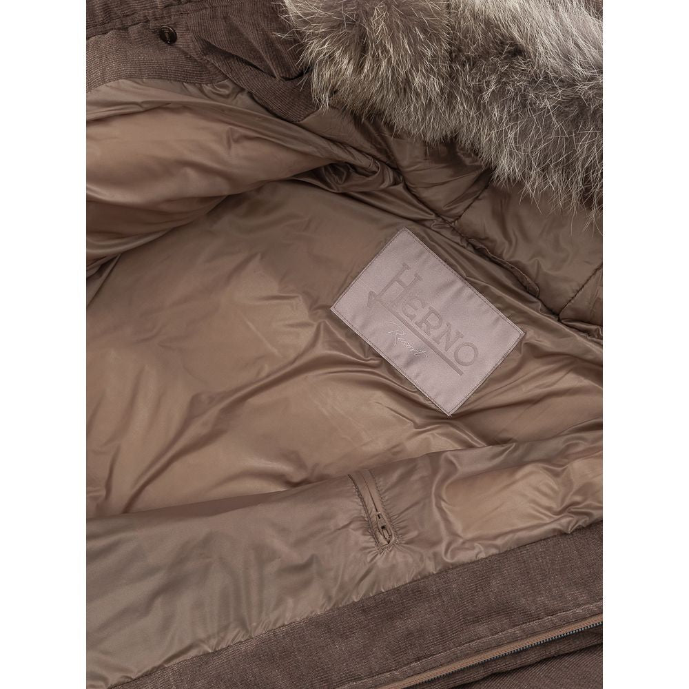 Brown Cotton Jackets & Coat