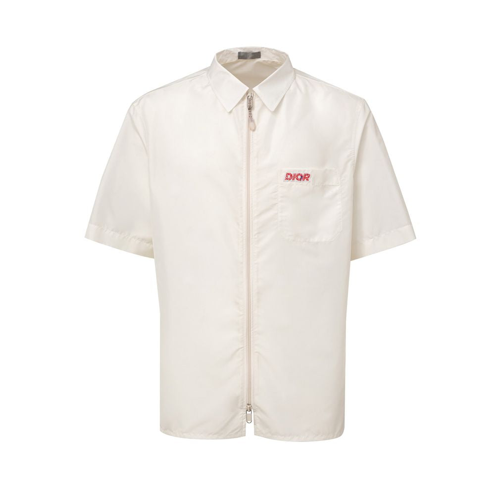 White Polyester Shortsleeve