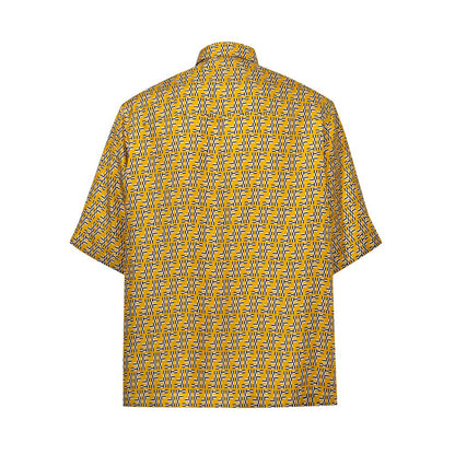 Yellow Silk Shortsleeve