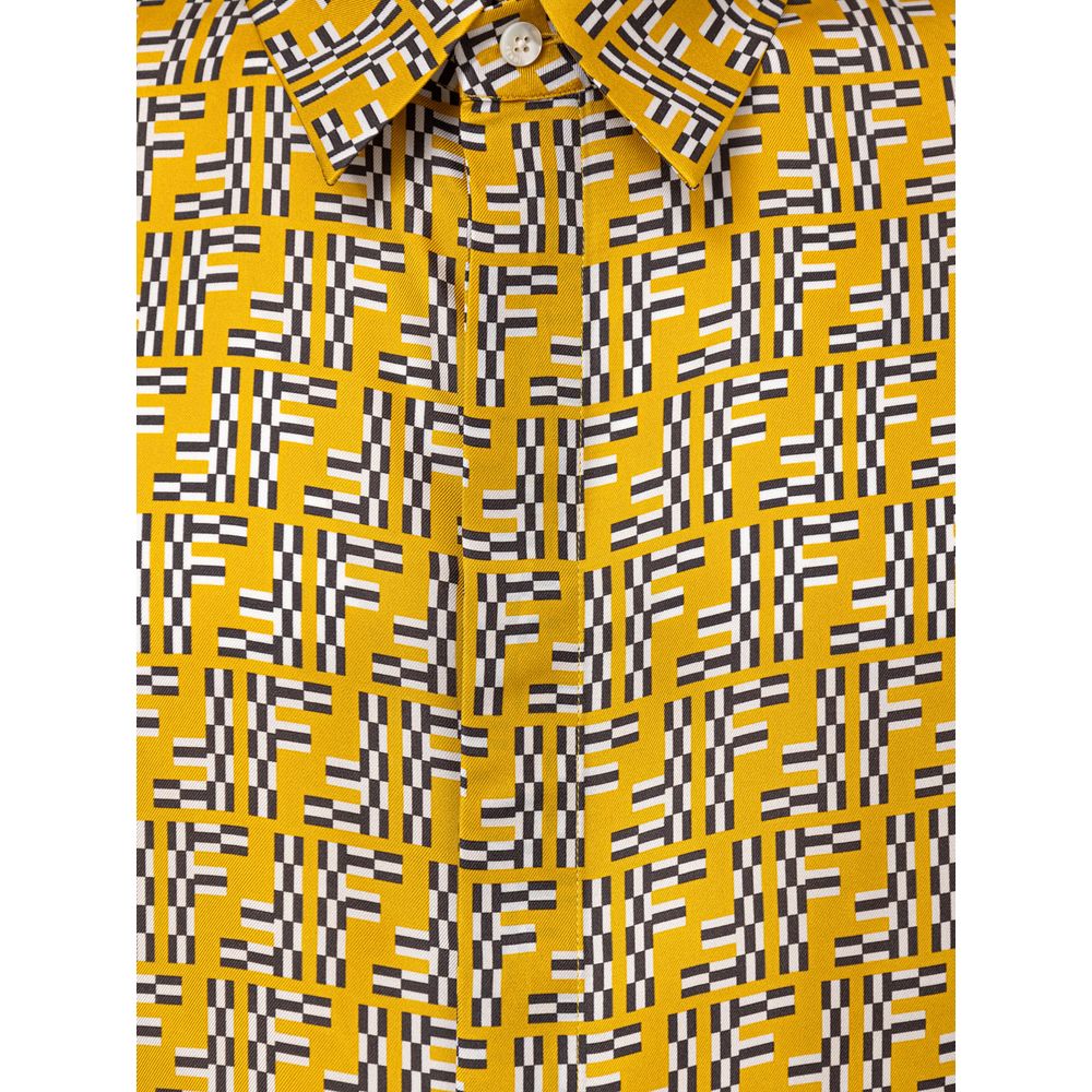 Yellow Silk Shortsleeve