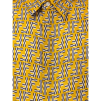 Yellow Silk Shortsleeve