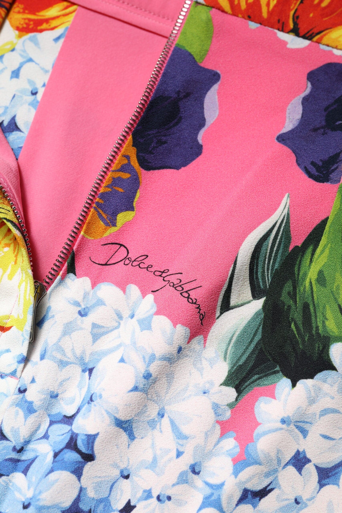 Multicolor Floral High Waist Midi Skirt