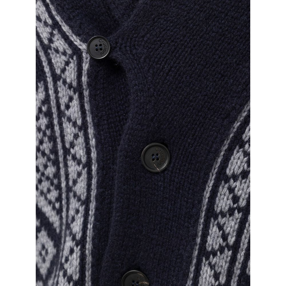 Bicolor Cashmere Cardigan