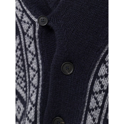 Bicolor Cashmere Cardigan