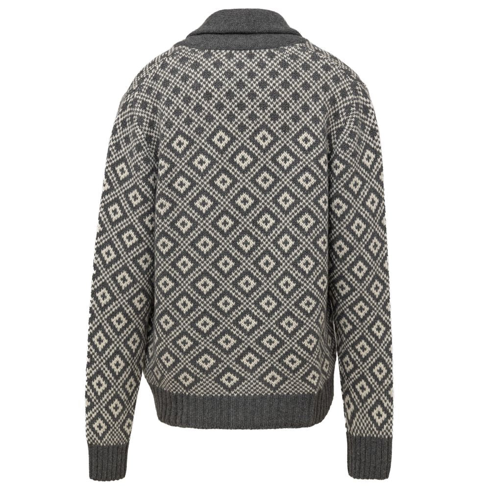 Bicolor Cashmere Cardigan