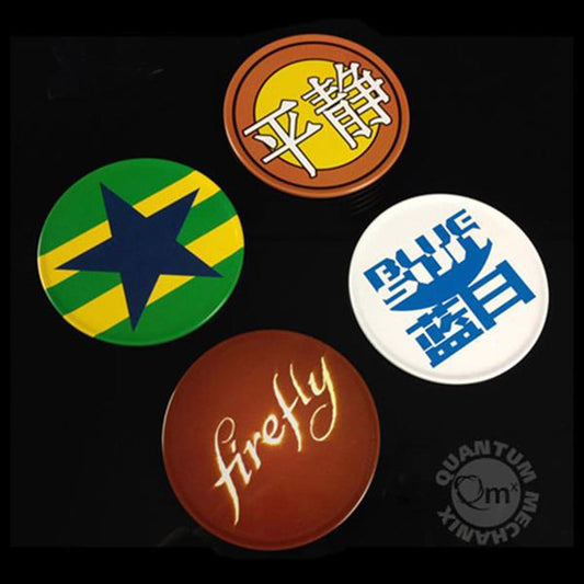 Firefly/ Serenity Tin Coasters: Set of 4