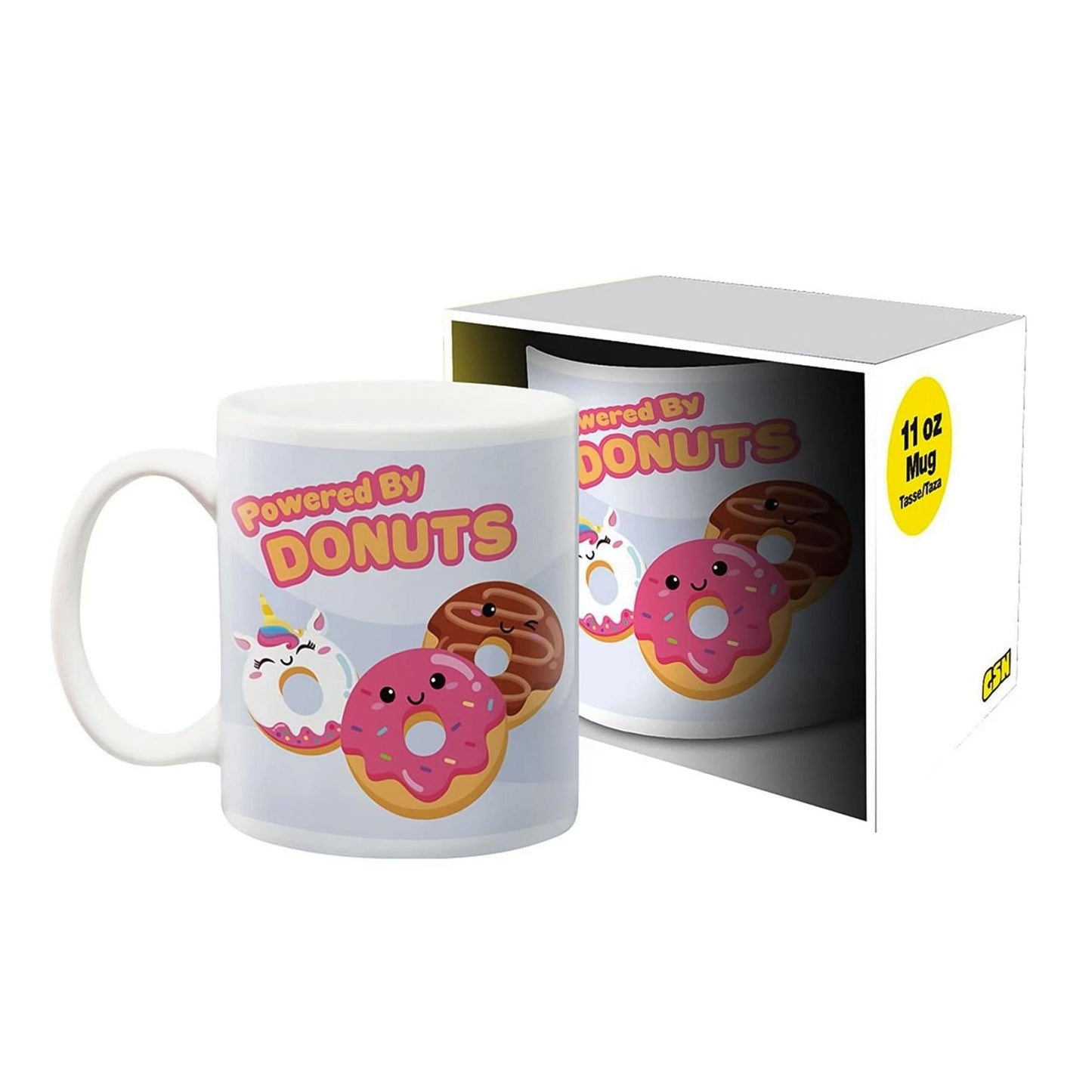 Kawaii Foods Powered by Donuts 11 Ounce Ceramic Mug