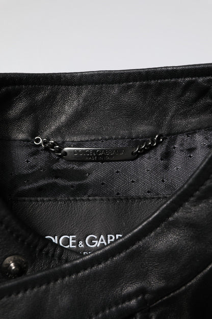 Black Sheep Leather Biker Full Zip Jacket