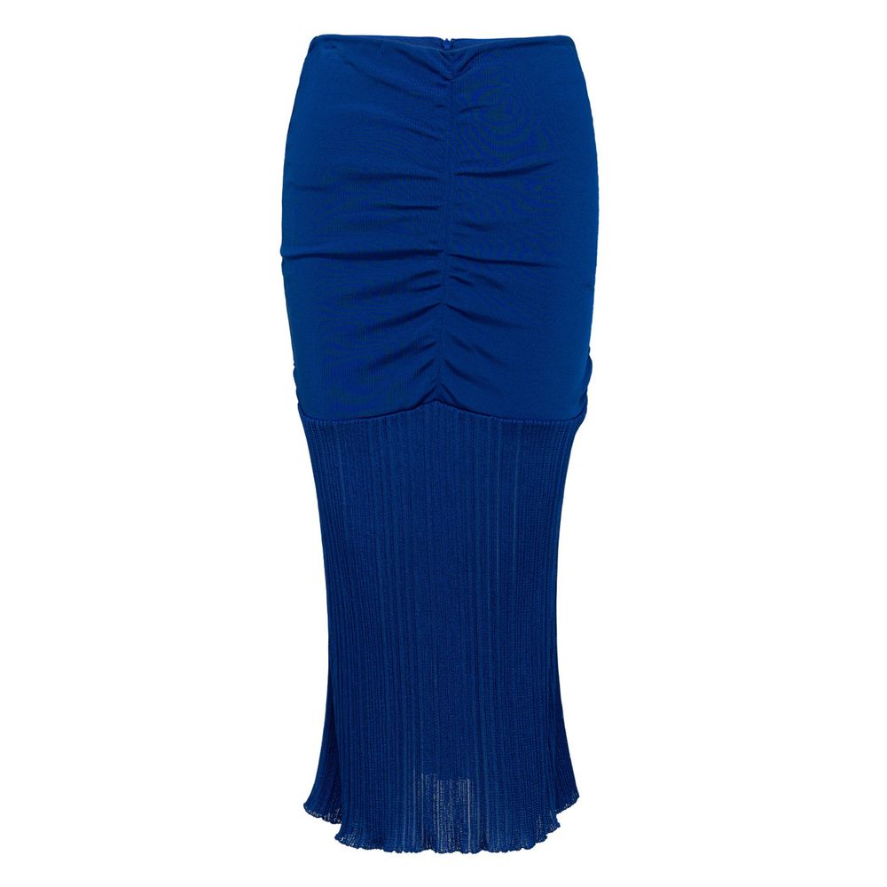 Blue Viscose Midi