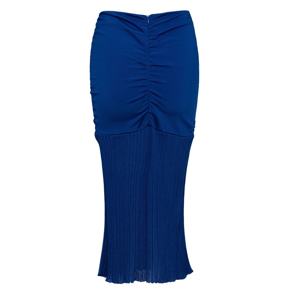 Blue Viscose Midi