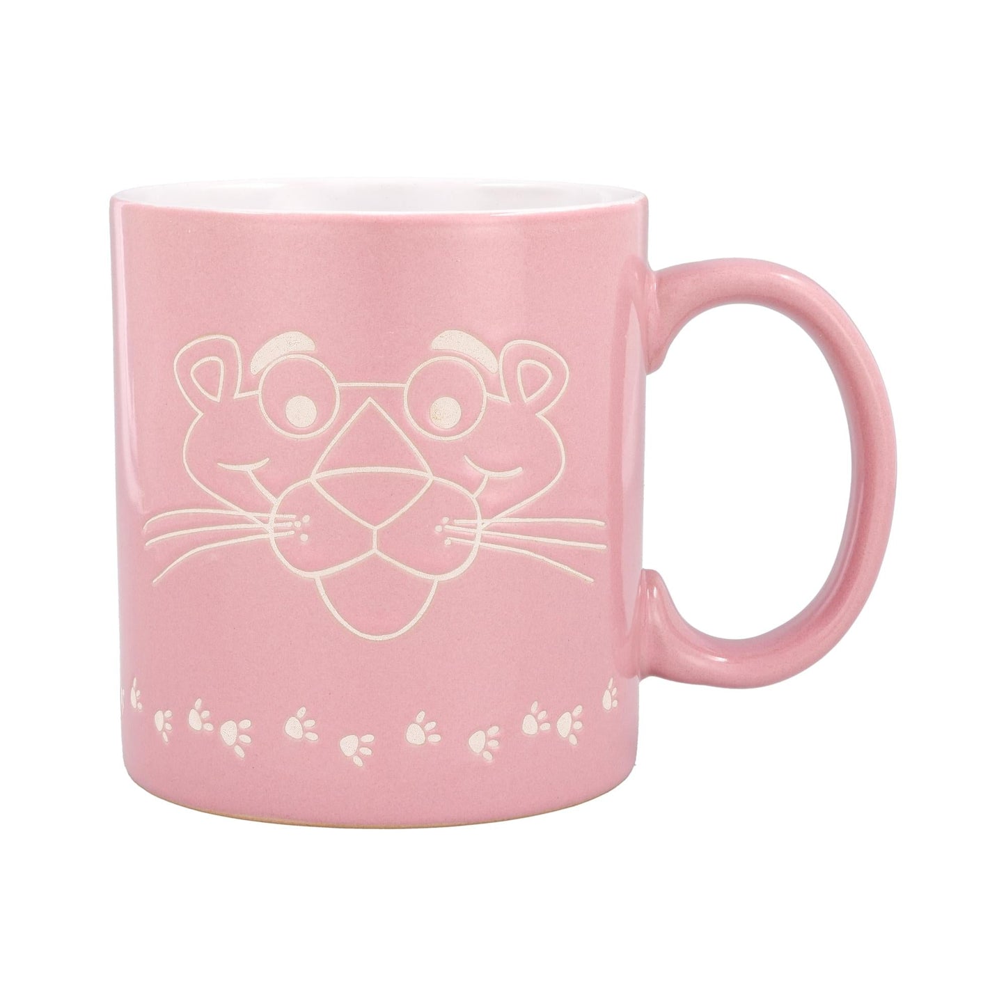 The Pink Panther Vintage Logo Wax-Resist Ceramic Mug | Holds 20 Ounces