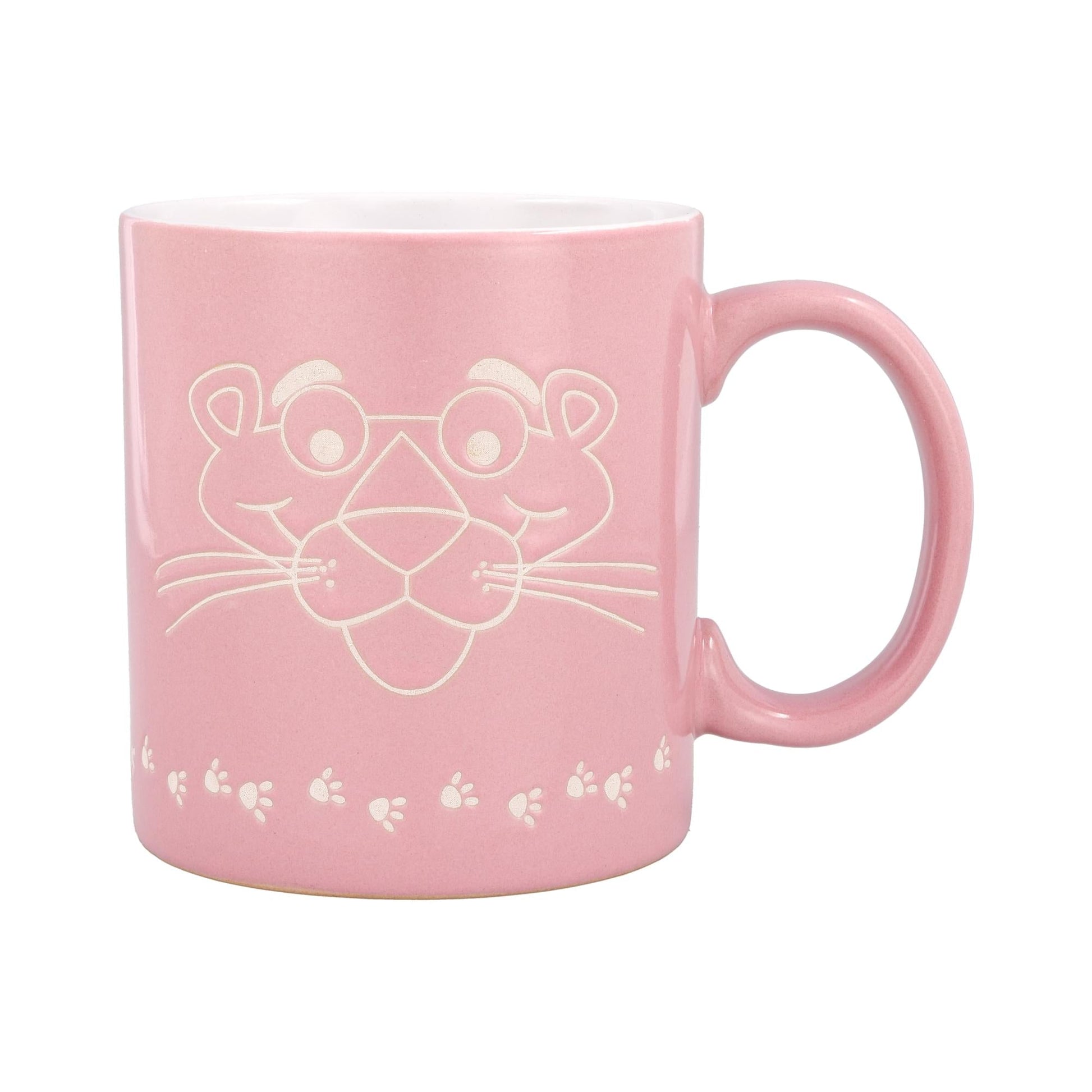 The Pink Panther Vintage Logo Wax-Resist Ceramic Mug | Holds 20 Ounces