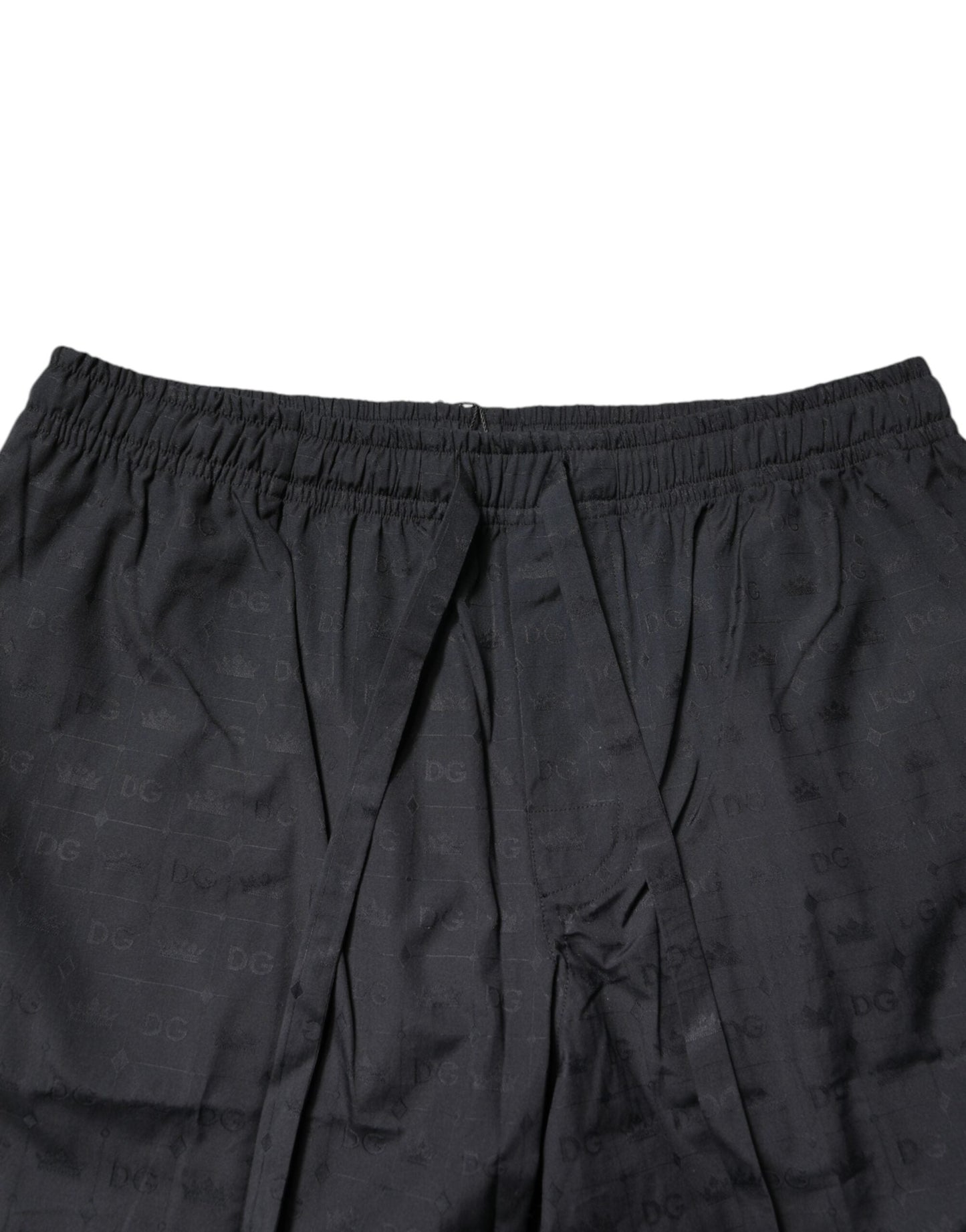 Black Cotton Men Pajama Set Sleepwear