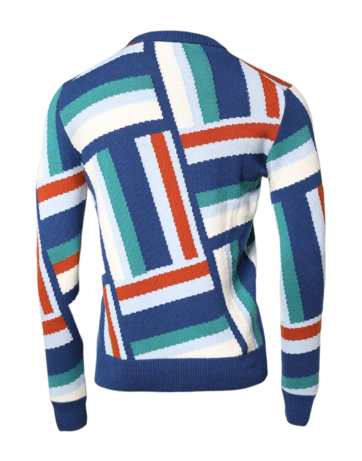 Multicolor Cashmere Knit Pullover Sweater
