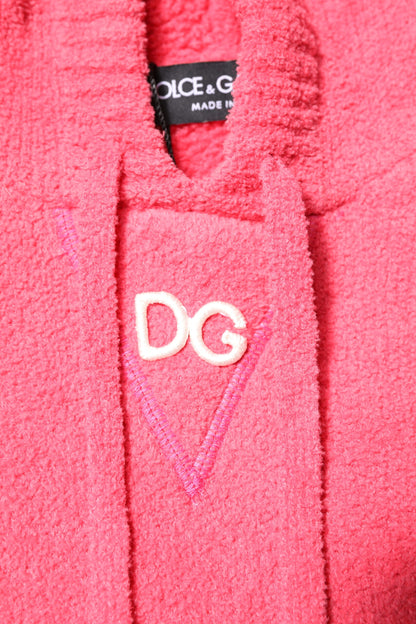 Red Cotton Knit Hooded Men Pullover Sweater