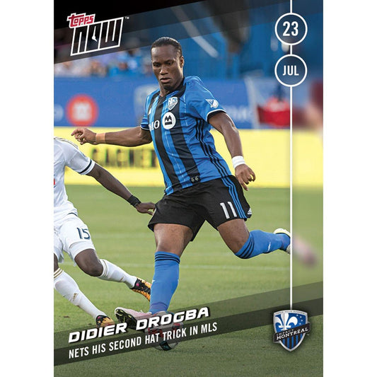 MLS Montreal Impact Didier Drogba #8 Topps NOW Trading Card