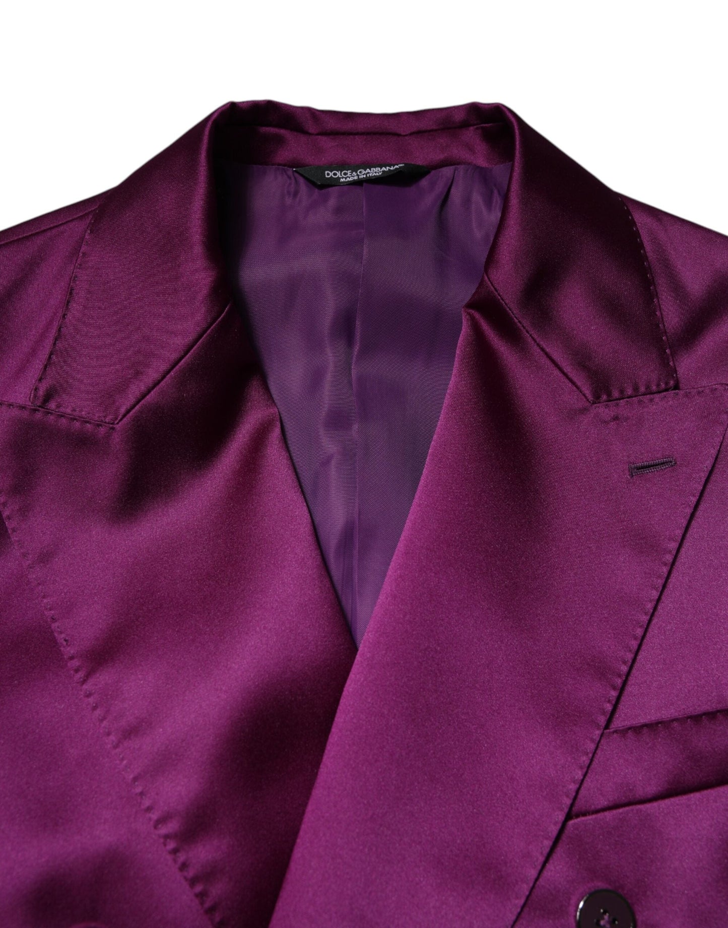 Purple Double Breasted Men Suit Coat Blazer