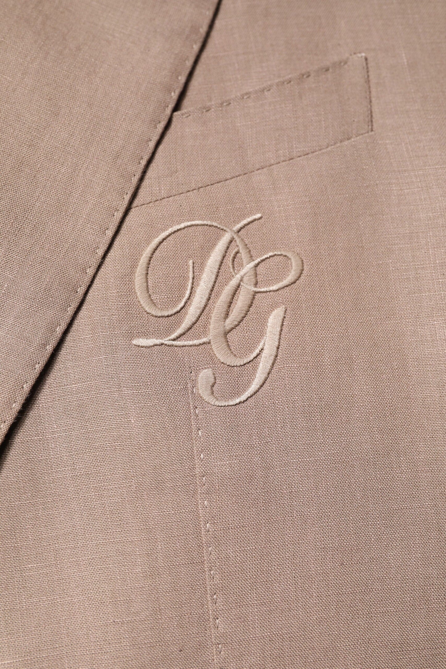 Beige TAORMINA Single Breasted Coat Blazer