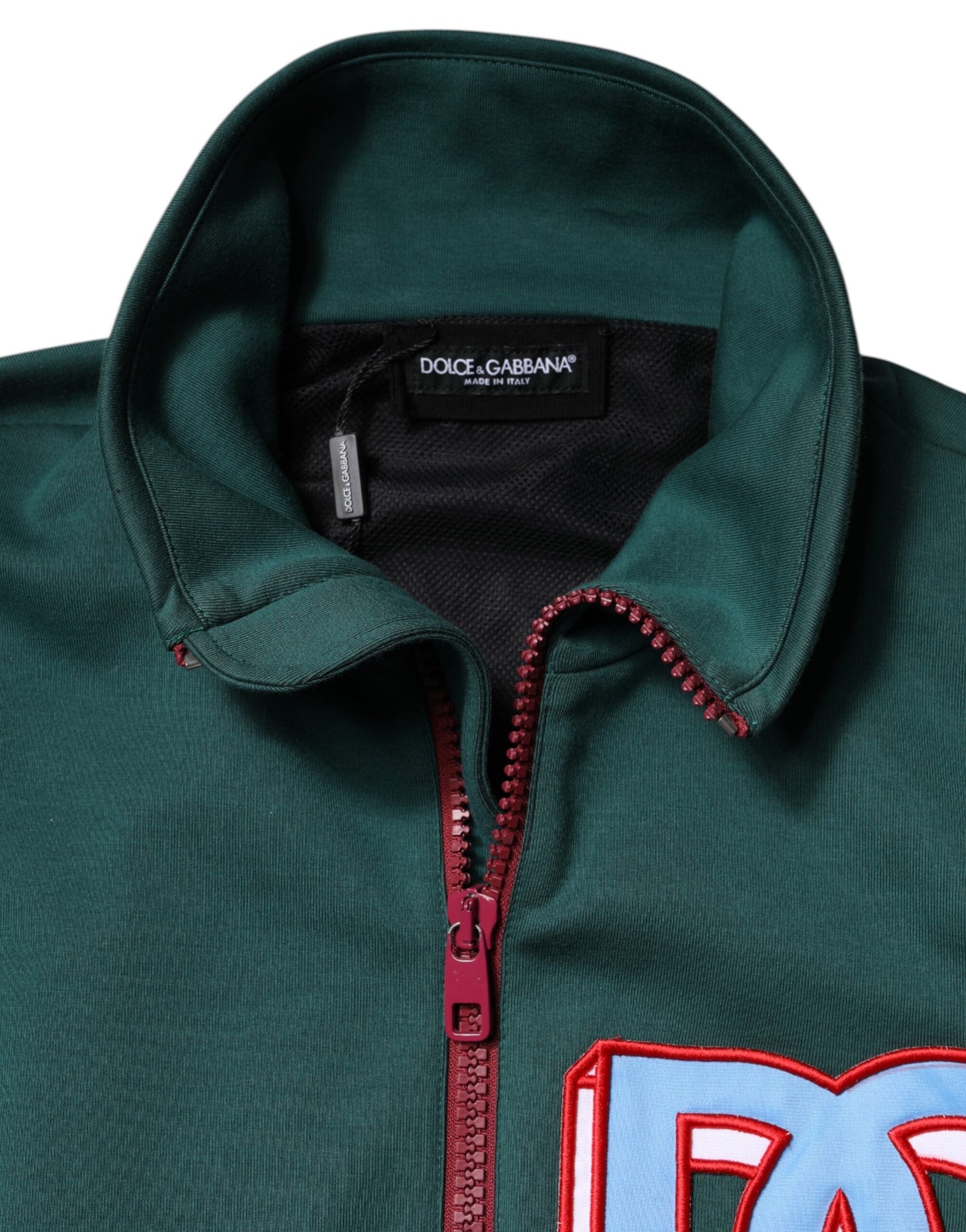 Multicolor Cotton Logo Full Zip Jacket
