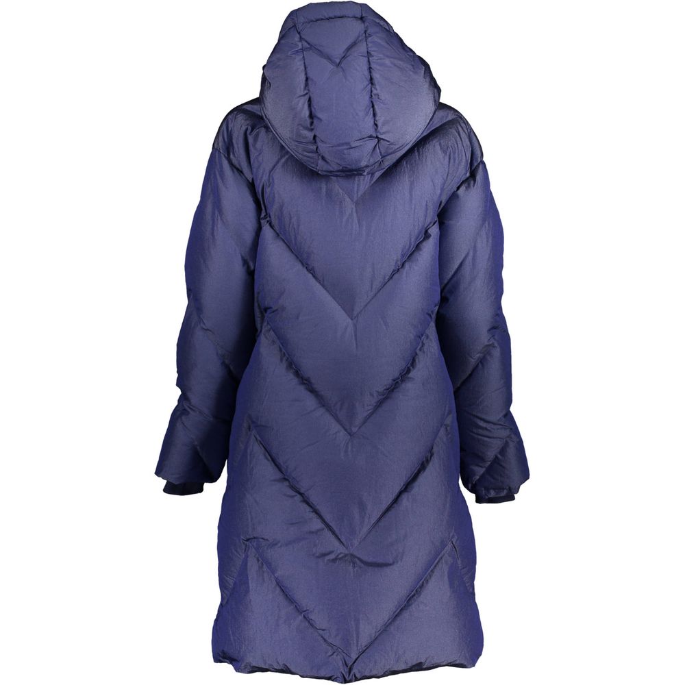 Blue Polyamide Jackets & Coat