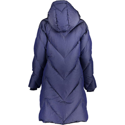 Blue Polyamide Jackets & Coat