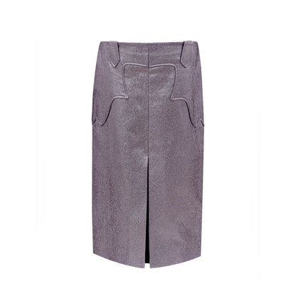 Purple Polyamide Skirt