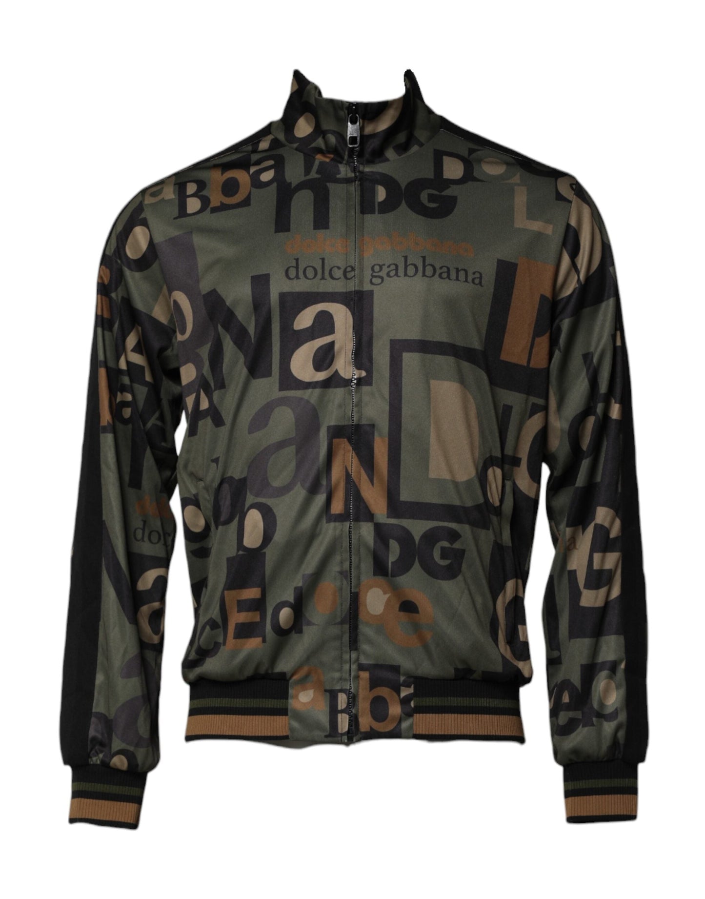 Multicolor Logo Full Zip Men Bomber Sweater