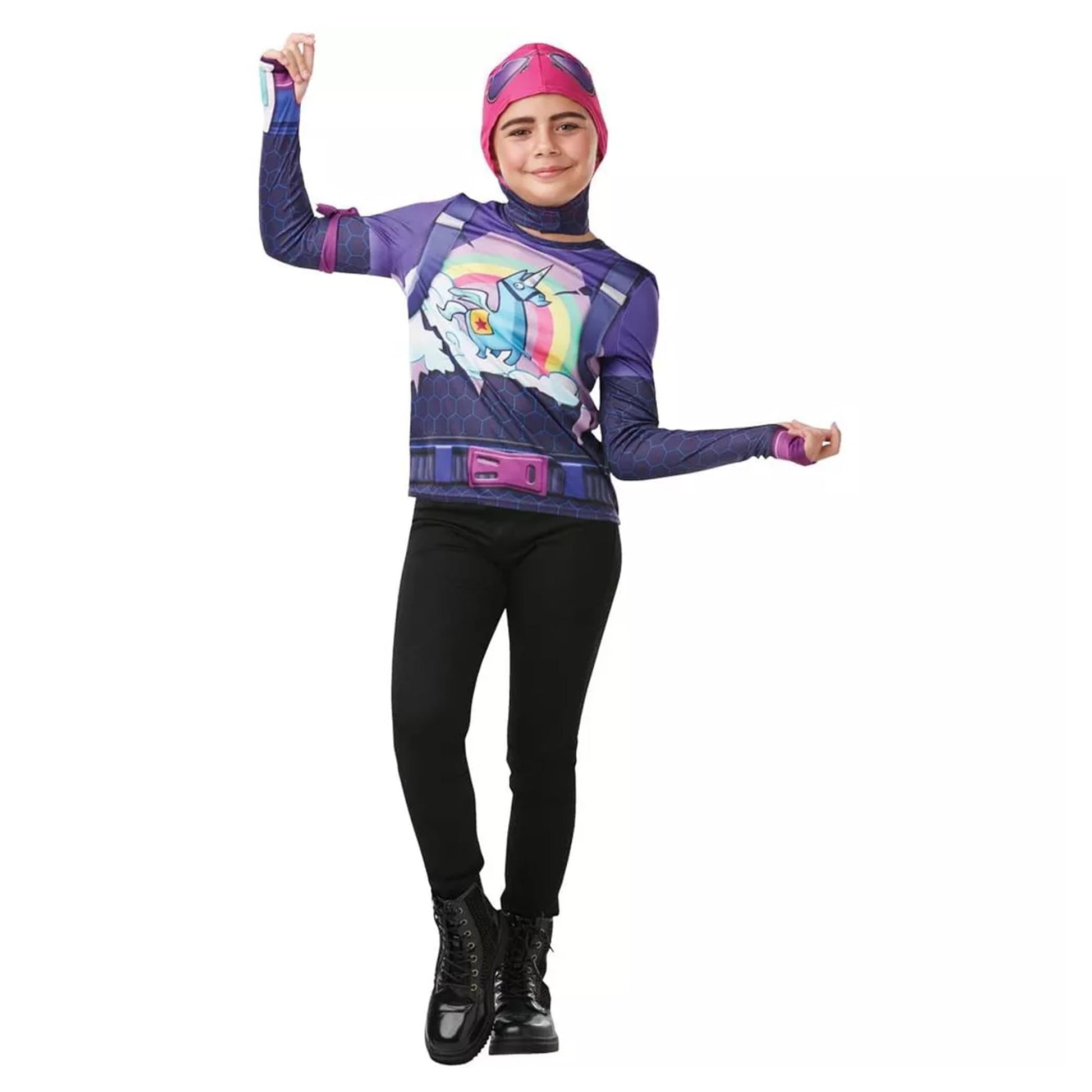 Fortnite Brite Bomber Teen Costume Top & Cap - 13-14 yrs
