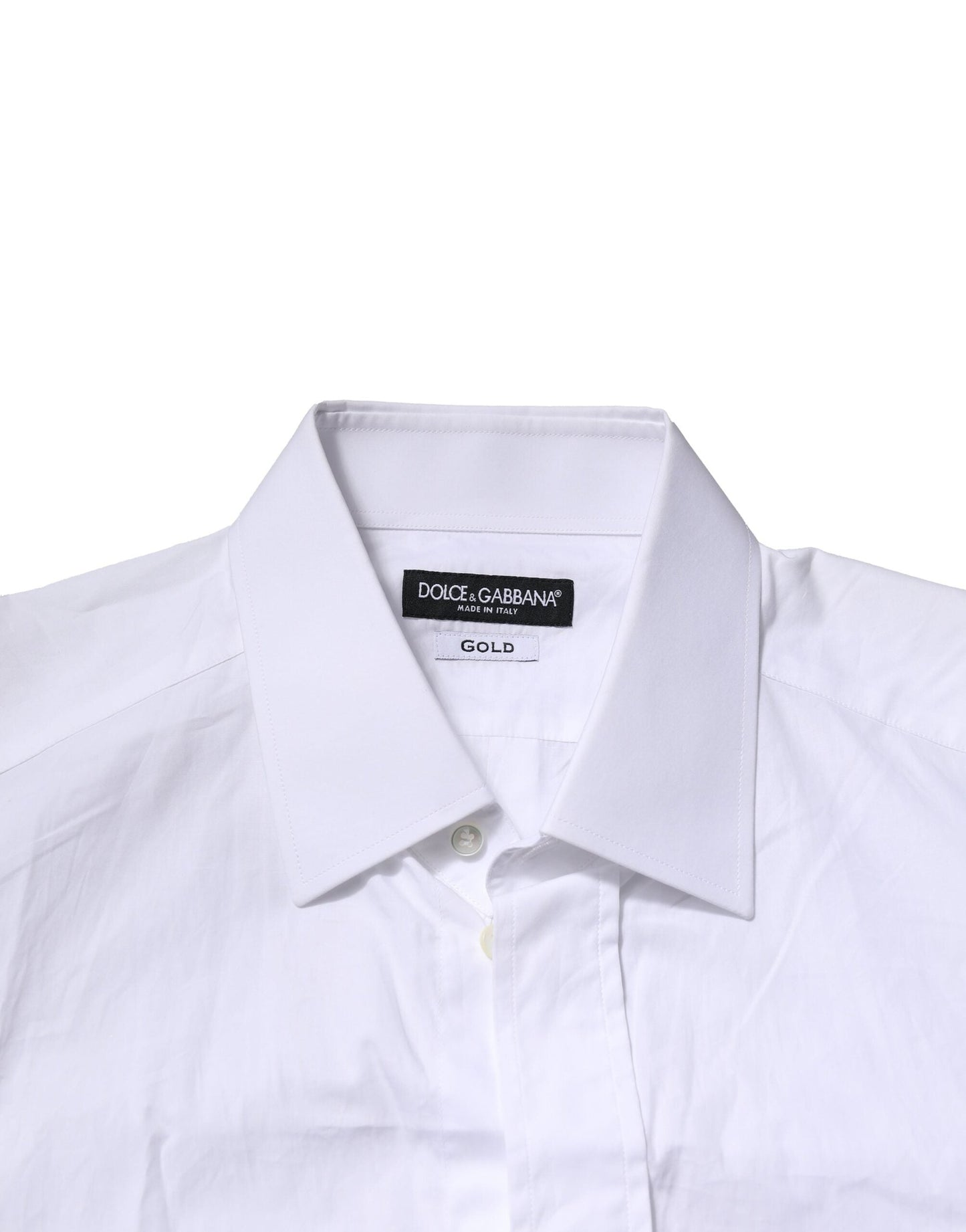 White GOLD Cotton Men Dress Formal Shirt
