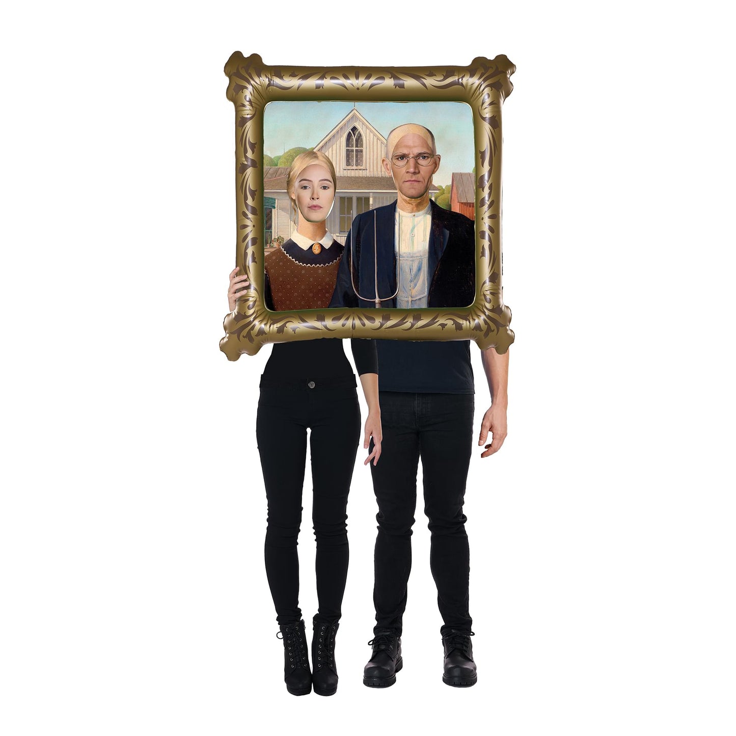 American Gothic Mock Painting Adult Costume | One Size Fits Most