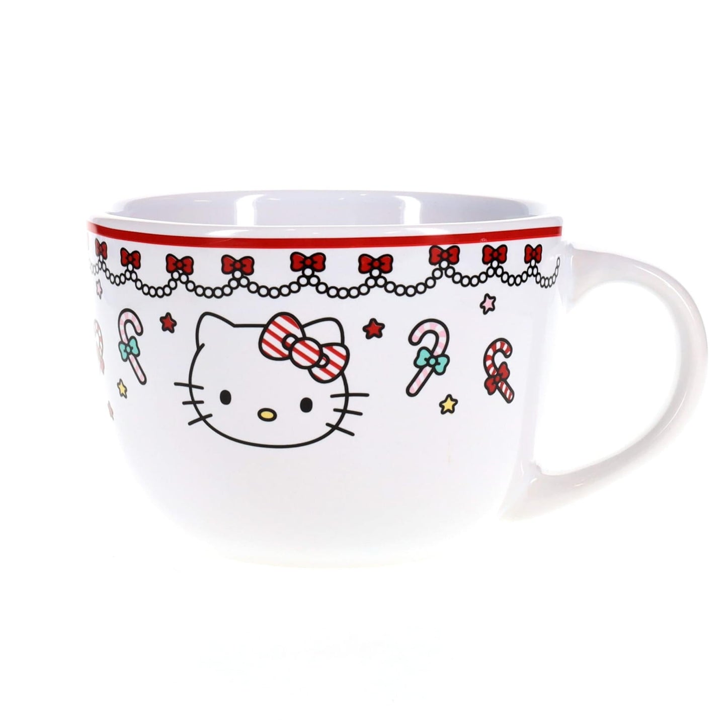 Sanrio Hello Kitty Holiday Ceramic Soup Mug | Holds 24 Ounces
