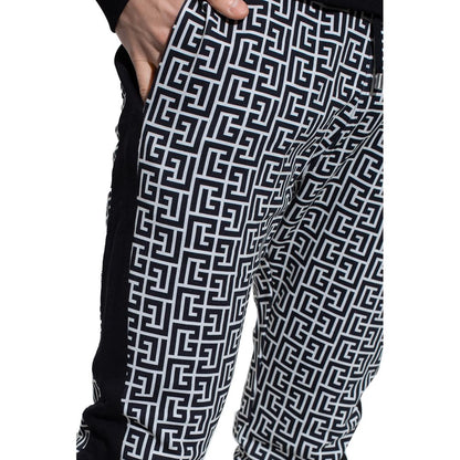Black Cotton Men Sweatpant