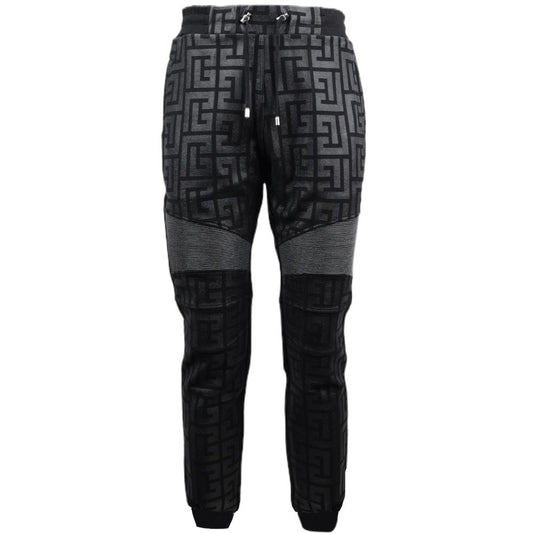 Black Cotton Men Jogging Pant