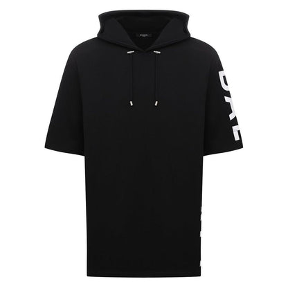 Black Cotton Men Sweatshirt