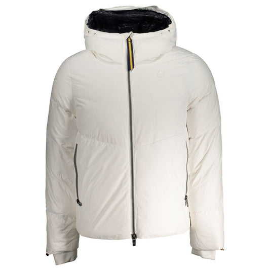 White Polyester Men Jacket