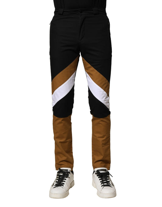 Multicolor Cotton Slim Fit Men Pants