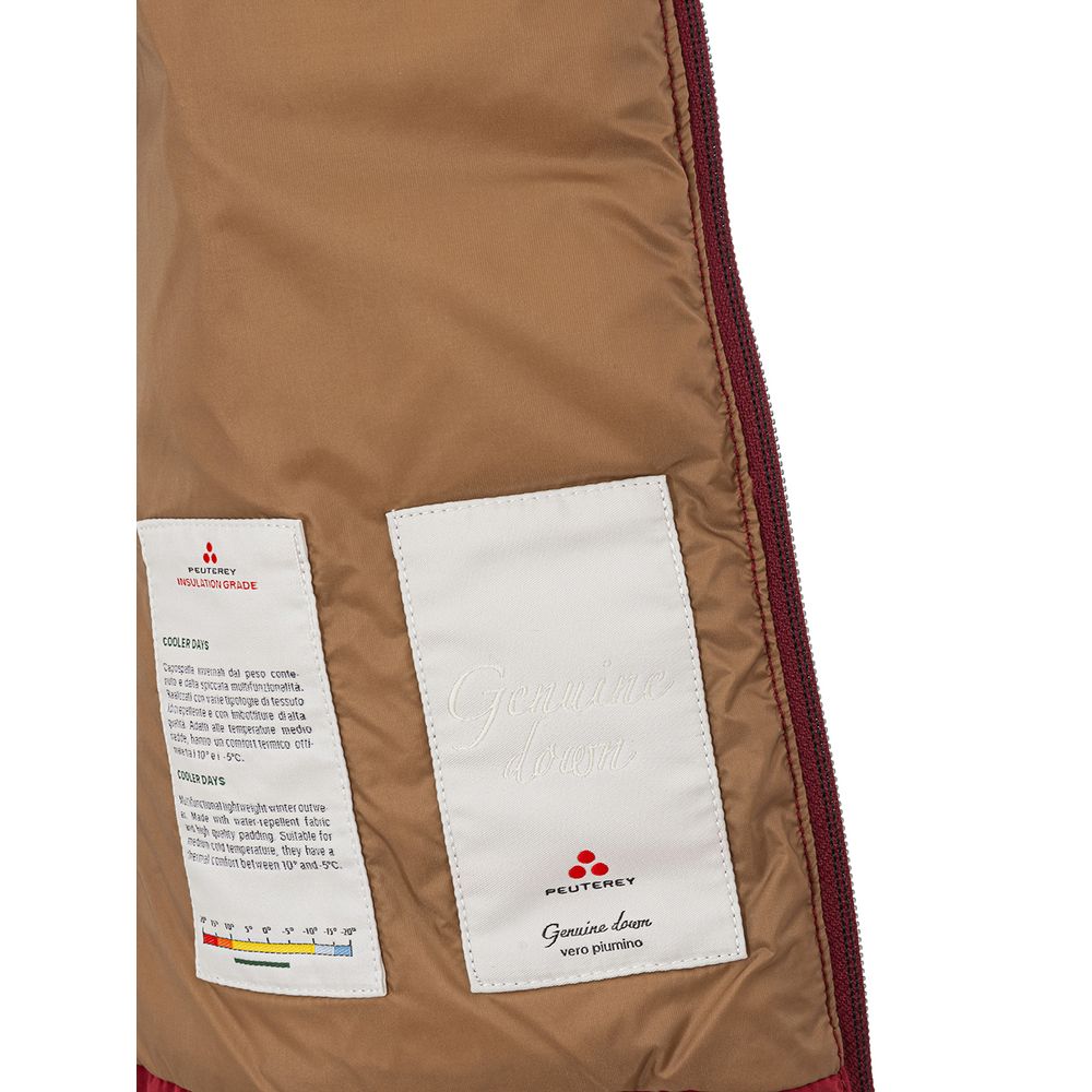 Bordeaux Polyester Jackets & Coat