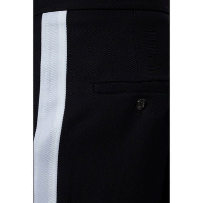 Black Cotton Men Trousers