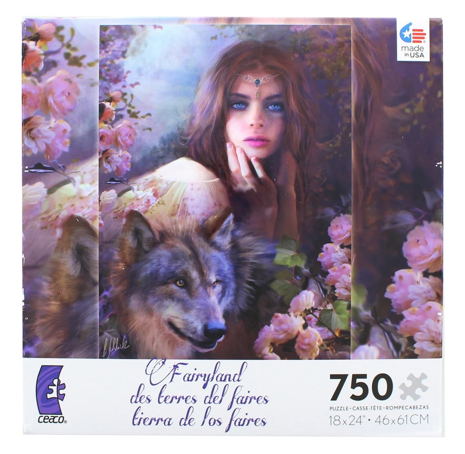 Fairyland Midnight Rose 750 Piece Jigsaw Puzzle