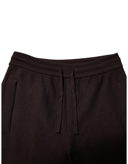 Brown Cashmere Men Jogger Sweatpants Pants