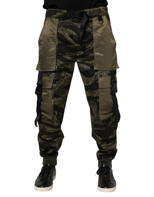 Multicolor Cargo Camouflage Pants