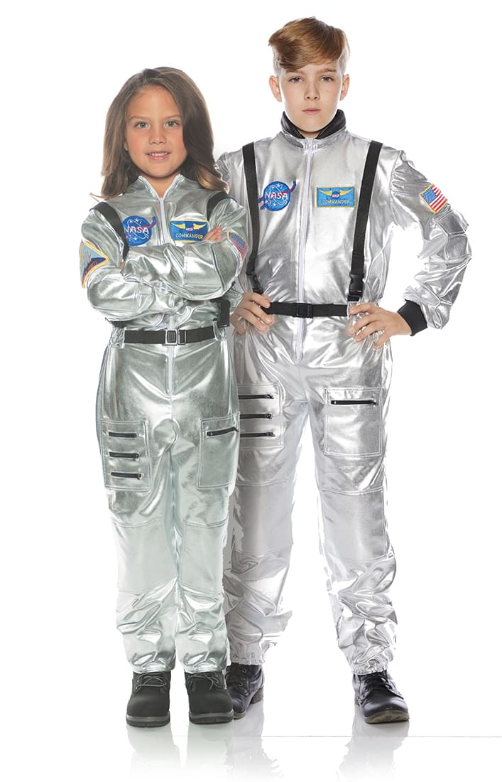 Silver Astronaut Child Costume Small