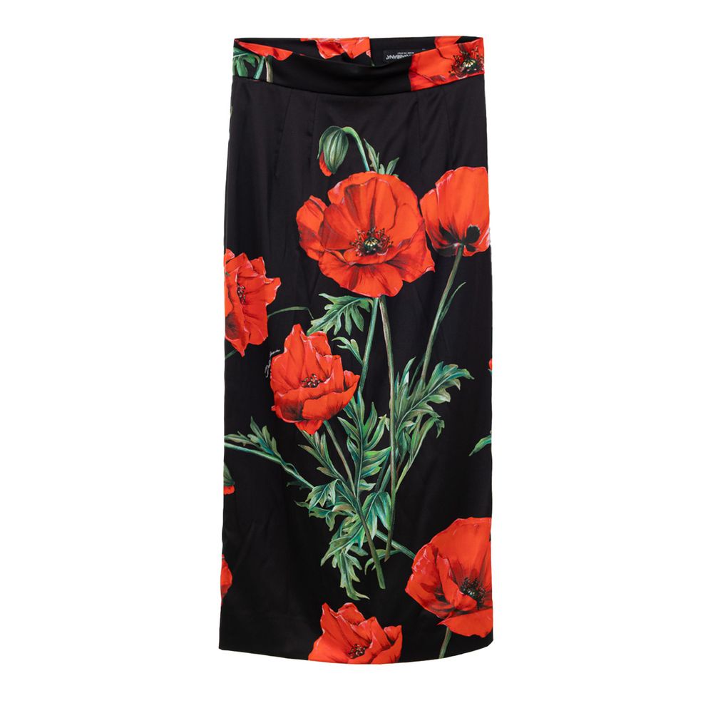 Bicolor Silk Skirt