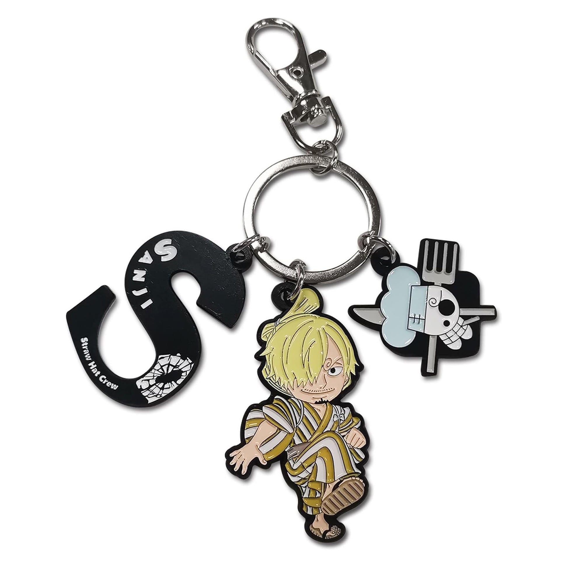 One Piece Sanji Three Piece Charm Keychain
