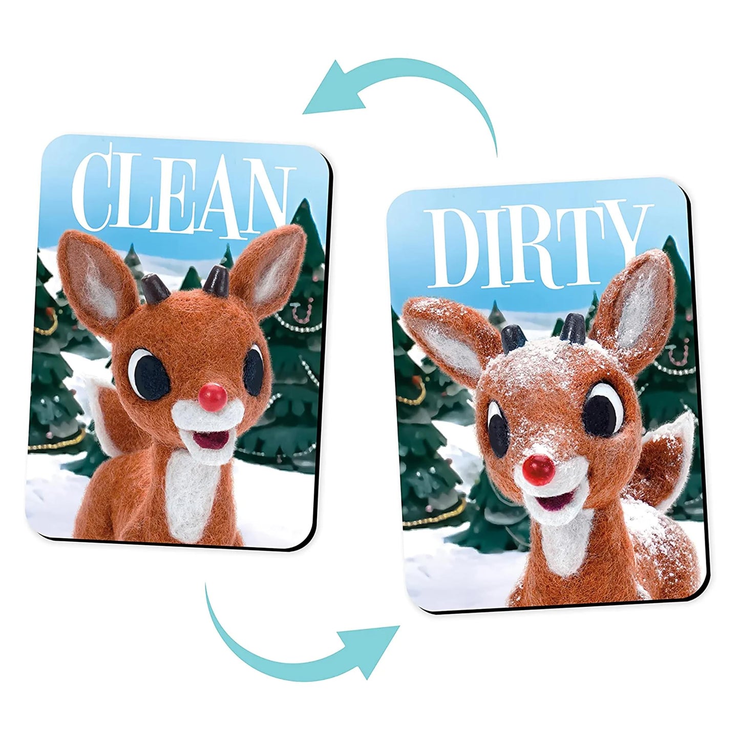 Rudolph the Red-Nosed Reindeer Double Sided Dishwasher Magnet
