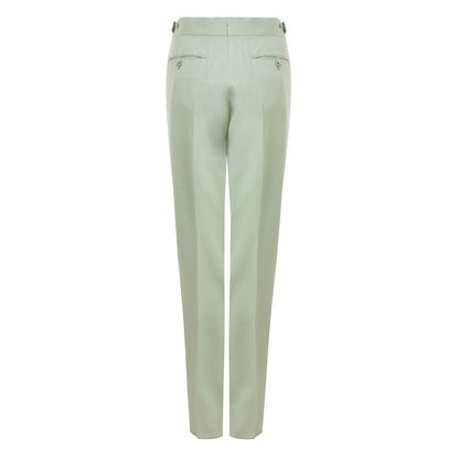 Green Viscose Chino Pant